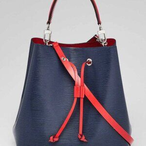 Louis Vuitton Indigo/Red Epi Leather NeoNoe MM Bag